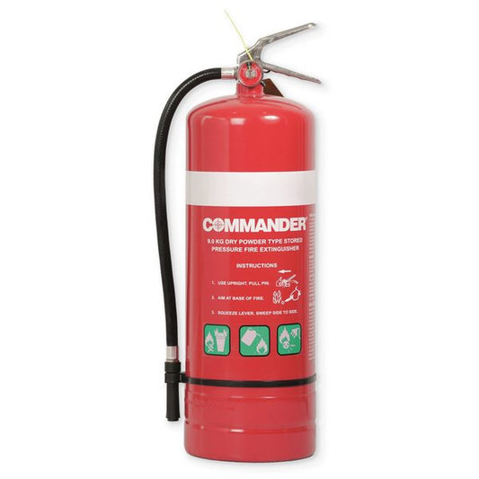 Commander - 9kg Dry Chemical ABE Powder Fire Extinguisher - Promax Group - CP90ABE